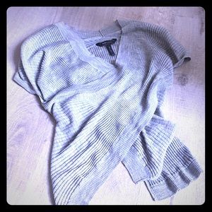 Grey bcbg wrap top